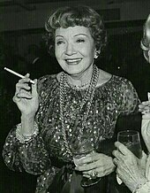 A picture of Claudette Colbert smiling