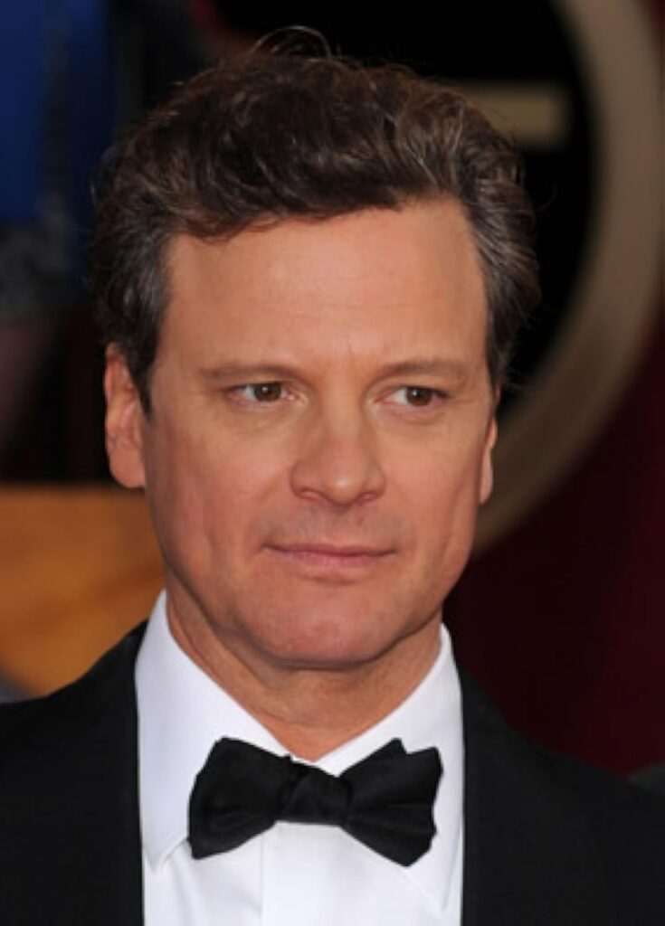 A headshot picture of Colin Firth