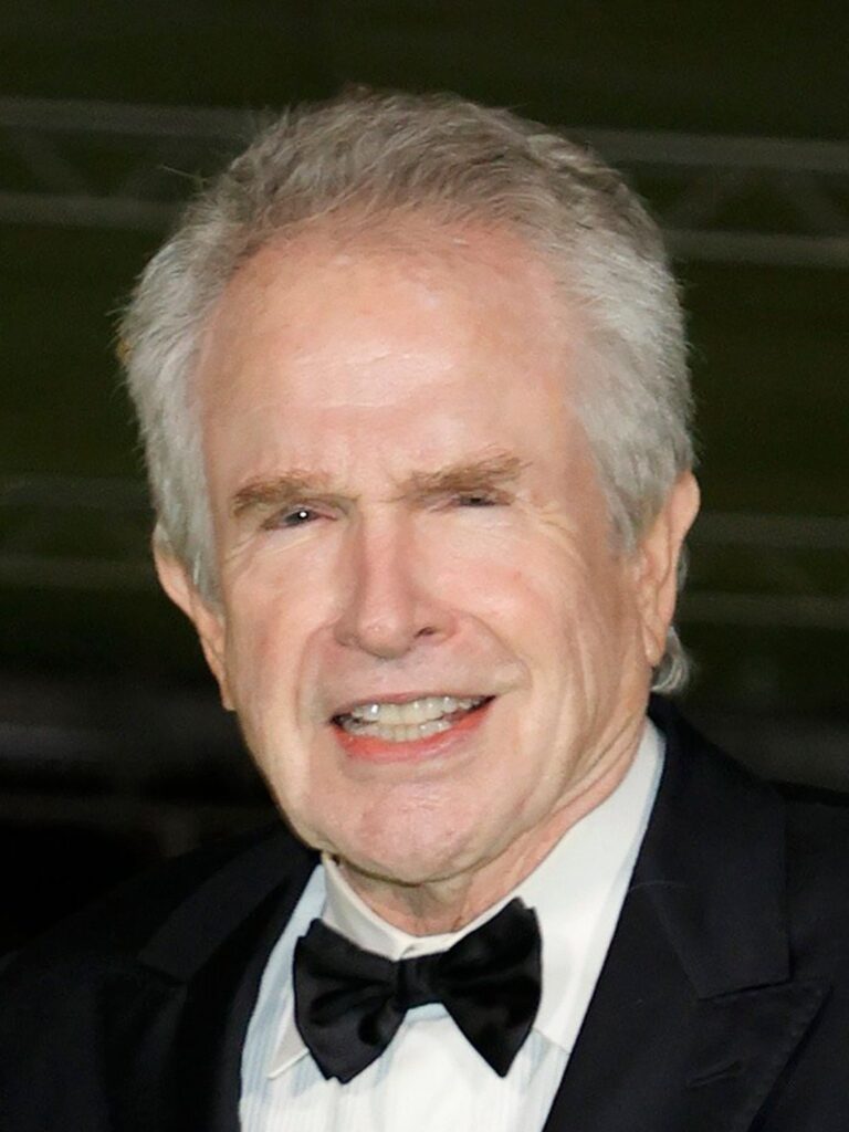 A headshot of Warren Beatty